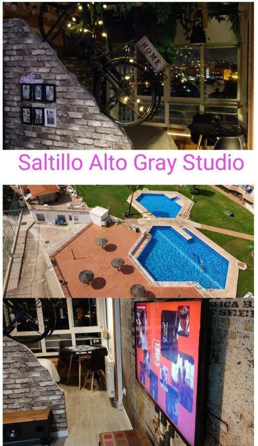 Saltillo Alto Gray Studio. Vistas Al Mar Y Piscina Torremolinos Zewnętrze zdjęcie