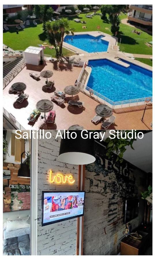 Saltillo Alto Gray Studio. Vistas Al Mar Y Piscina Torremolinos Zewnętrze zdjęcie